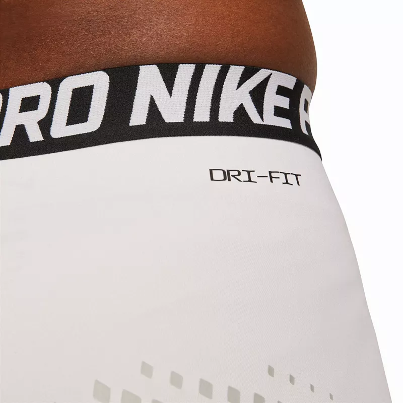 Мужские бейсбольные шорты-скользящие Nike, цвет White/Wolf Grey/Black — фото 4