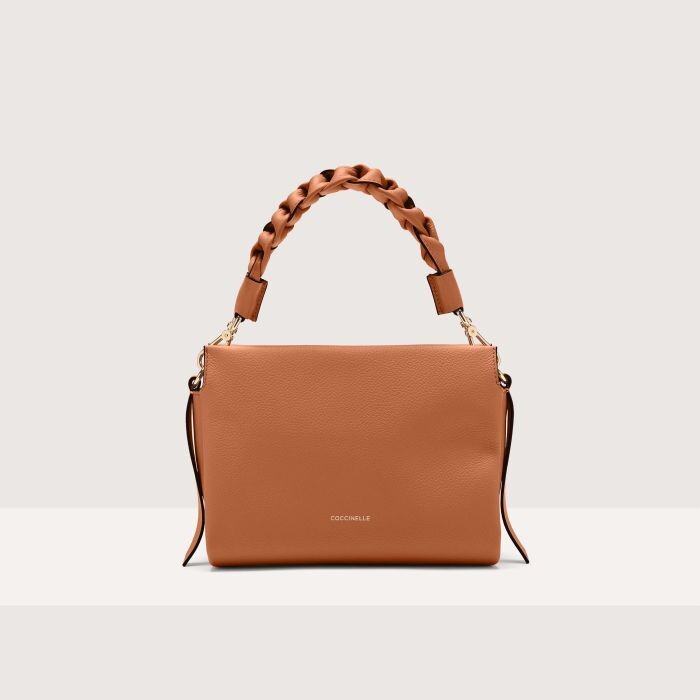 

Сумочка из двусторонней кожи Coccinelle BOHEME SMALL, коричневый