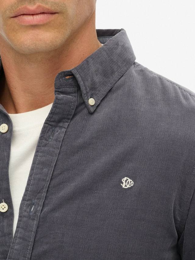 Классическая рубашка из игольчатого вельвета Superdry — фото 4