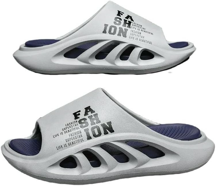 

Модные мужские шлепанцы EVA для улицы с толстой подошвой, пляжные шлепанцы с мягкой подошвой Dmmwcx, голубой