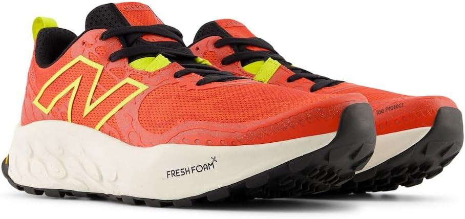 Мужские трейловые кроссовки New Balance Fresh Foam X Hierro V8, Neo Flame/Tea Tree/Angora — фото 4