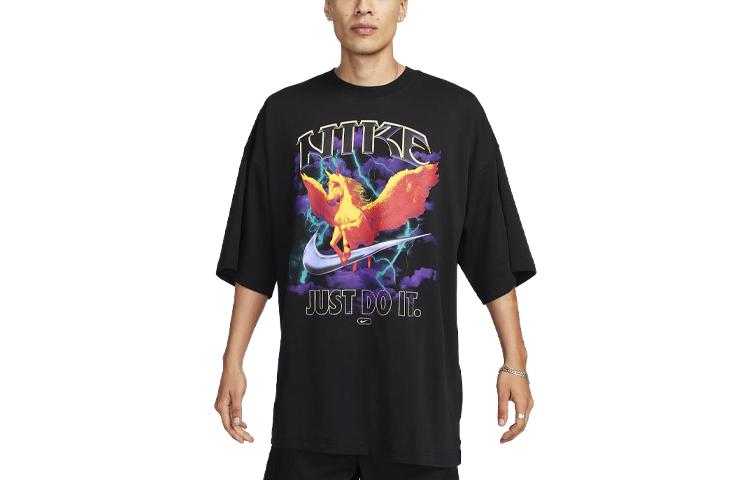 

Nike Футболка мужская черная, Черный, Nike Футболка мужская черная