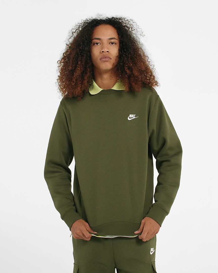 Футболка Nike Sportswear Club Fleece, черный/белый — фото 2