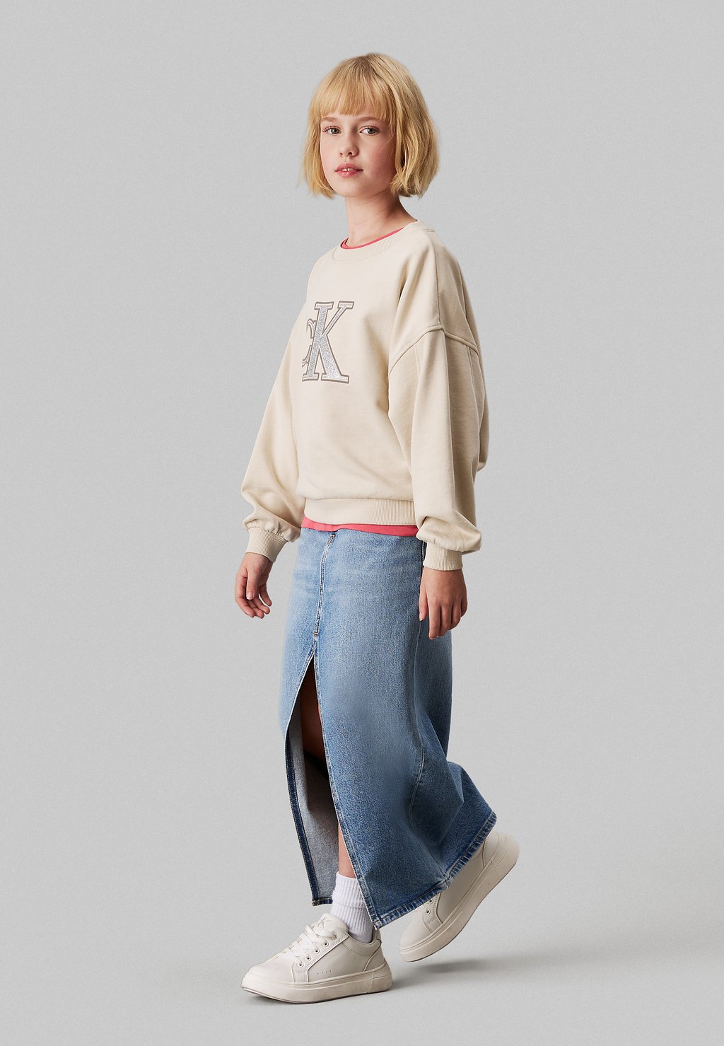 

Толстовка METALLIC Calvin Klein Jeans, бежевый