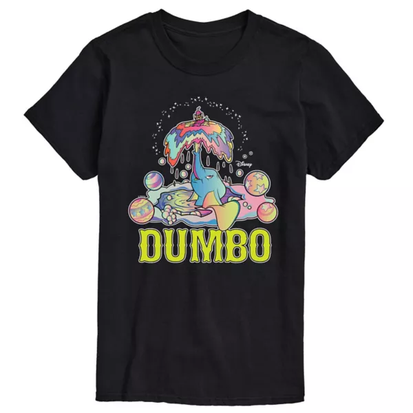 

Мужская футболка с психоделической графикой Dumbo Disney, черный