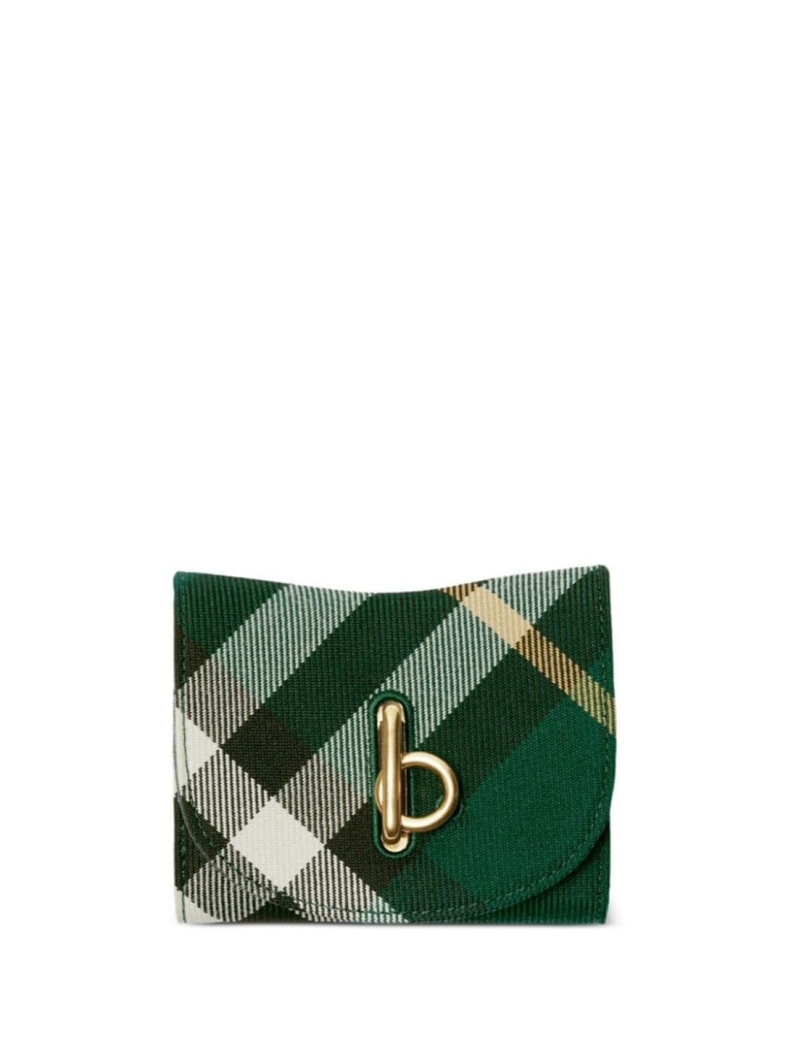 

Burberry клетчатый кошелек Rocking Horse, зеленый