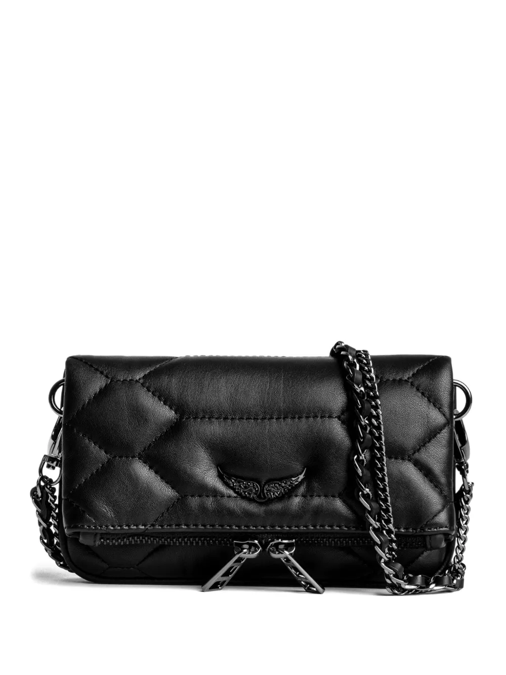 

Стеганый мини-клатч Rock Nano Zadig&Voltaire, черный