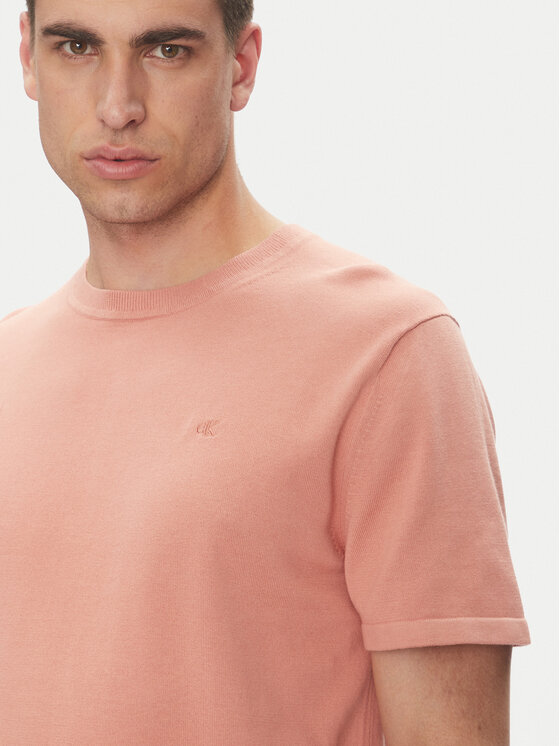 Футболка обычного кроя Supima LV04LC333G Calvin Klein, красный — фото 4