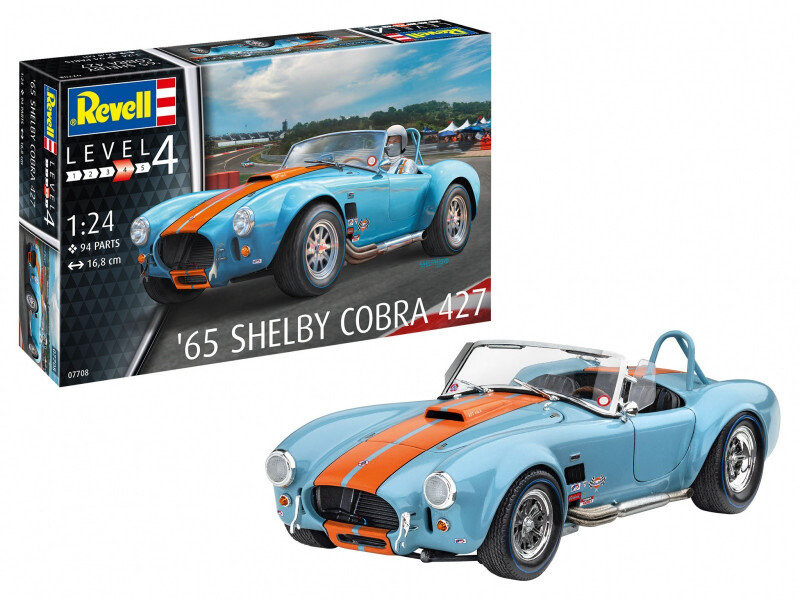 

Revell, Автомобиль 65 shelby cobra 427 1/24, пластиковая модель