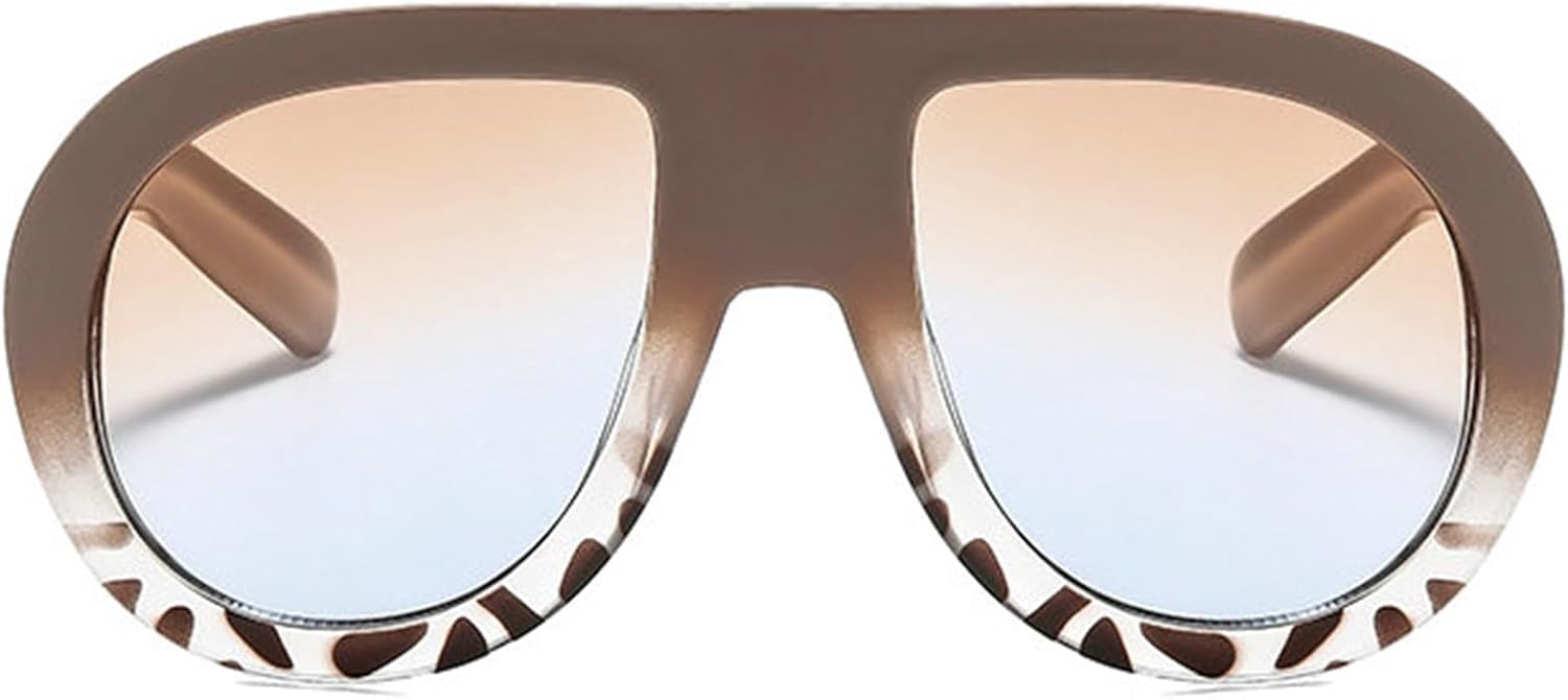 

Популярные модные солнцезащитные очки-пилот COTIA для женщин, ретро-дизайн, квадратная форма, двухцветные, для мужчин в стиле панк, градиентные, защита от УФ-излучения UV400, Coffee Leopard