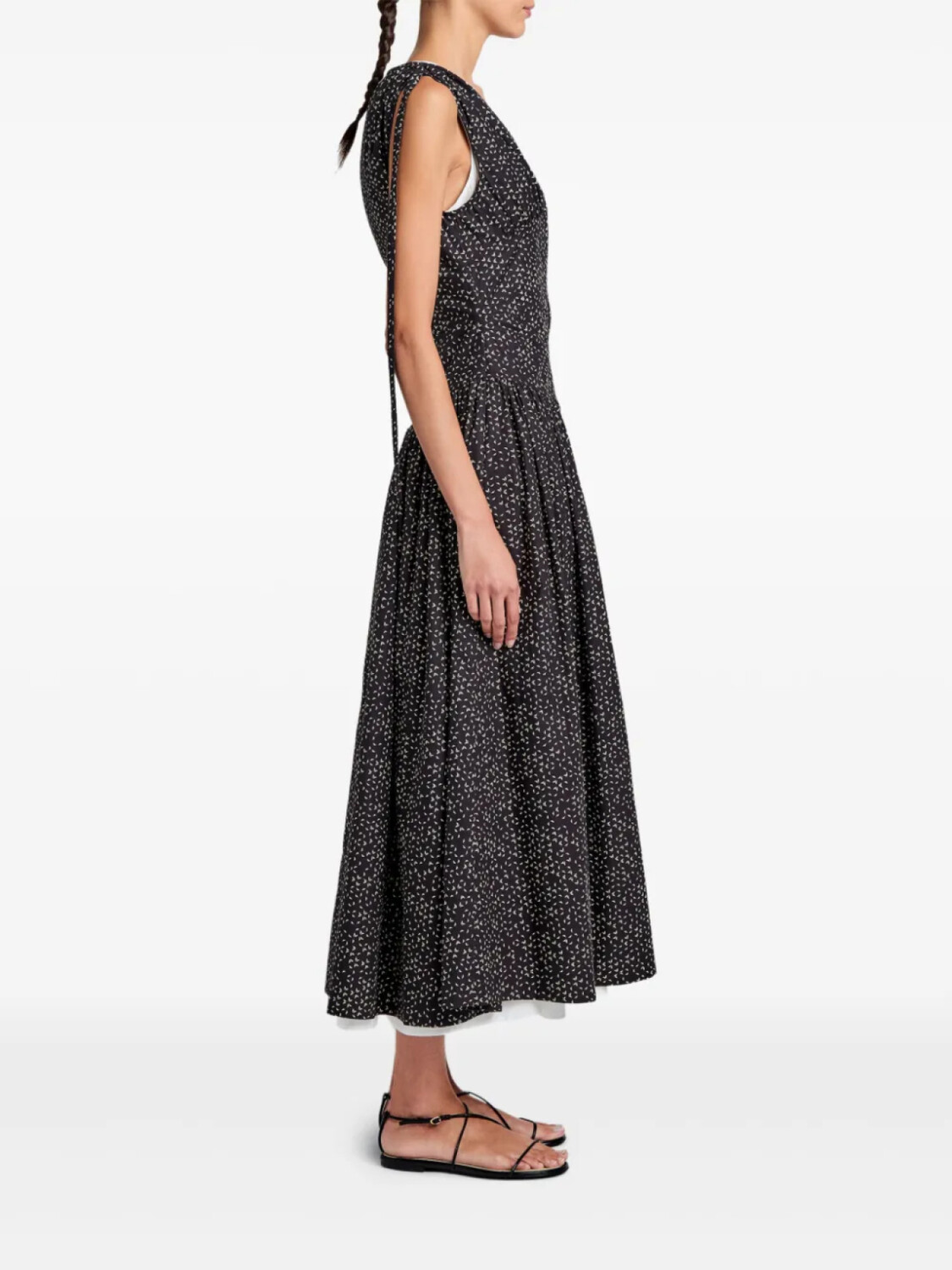 

Платье миди Proenza Schouler White Label Clayton, черный