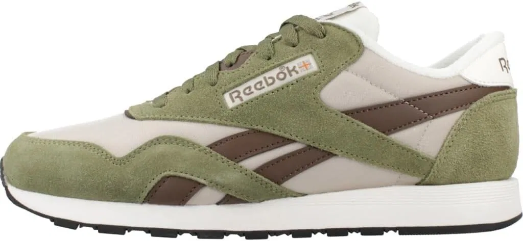 Кроссовки Reebok Unisex Classic Nylon, Grittygreen Simplebrown Mineral Grey — фото 2