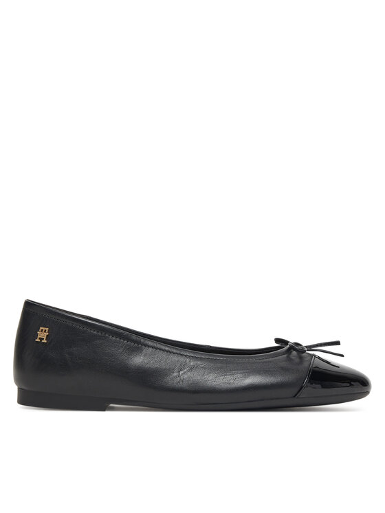 Балетки Patent Toe-Cap FW0FW08830 Tommy Hilfiger, чёрный