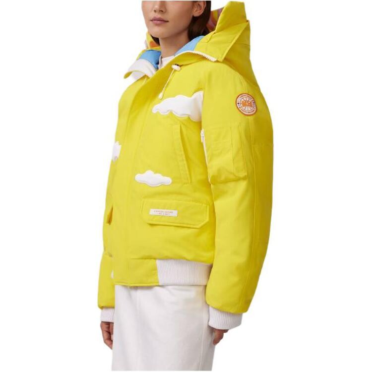 MIRA MIKATI Co-brand пуховик унисекс желтый Canada Goose — фото 2