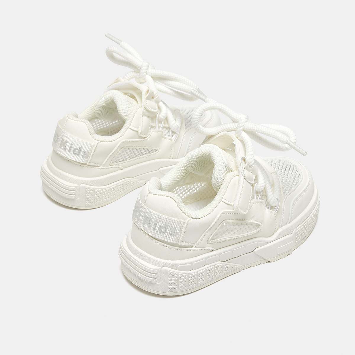 Slip Resistant Low Top Skateboard Shoes Kids' MQD, белый — фото 3