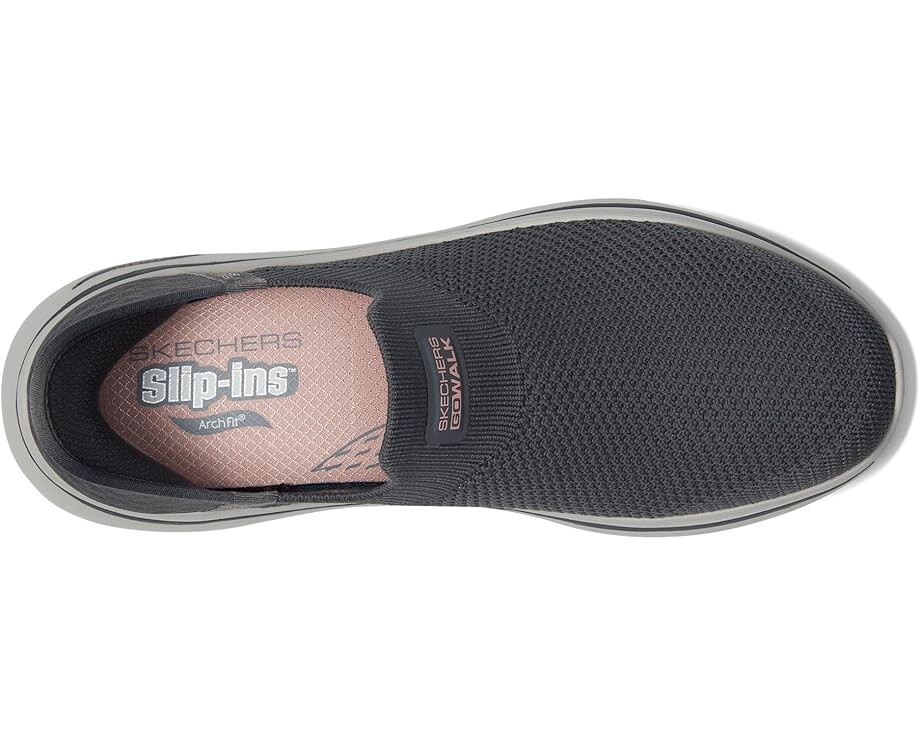 Кроссовки SKECHERS Go Walk Arch Fit 2.0 Val Hands Free Slip-Ins, цвет Charcoal/Pink — фото 2