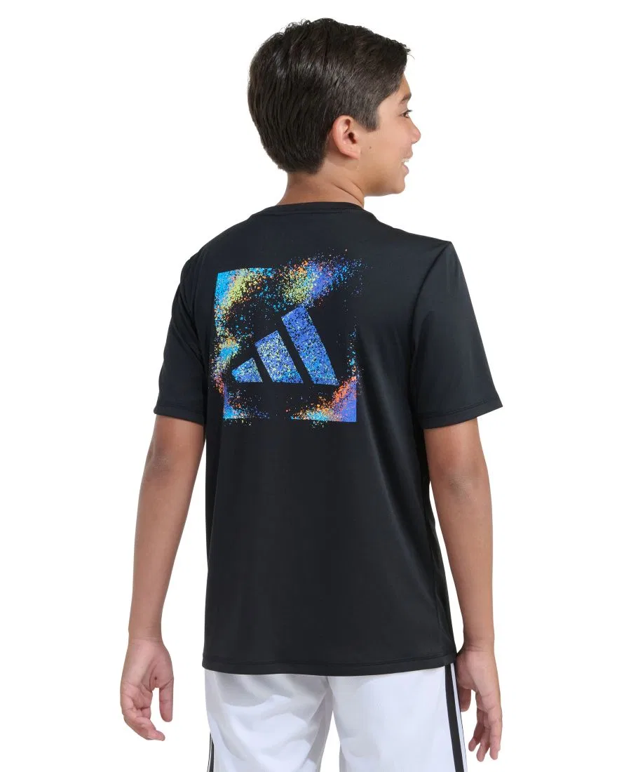 Детские футболки с коротким рукавом для мальчиков 8-20 лет Adidas, черный — фото 4