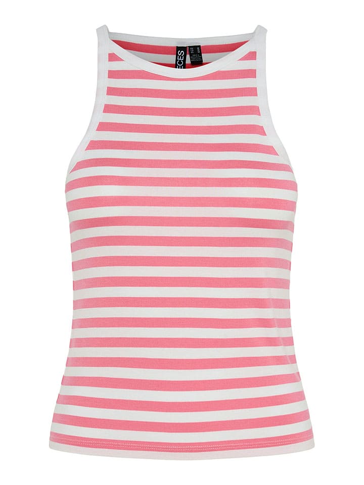 

Pieces Топ "Джейн" в розово-белом цвете