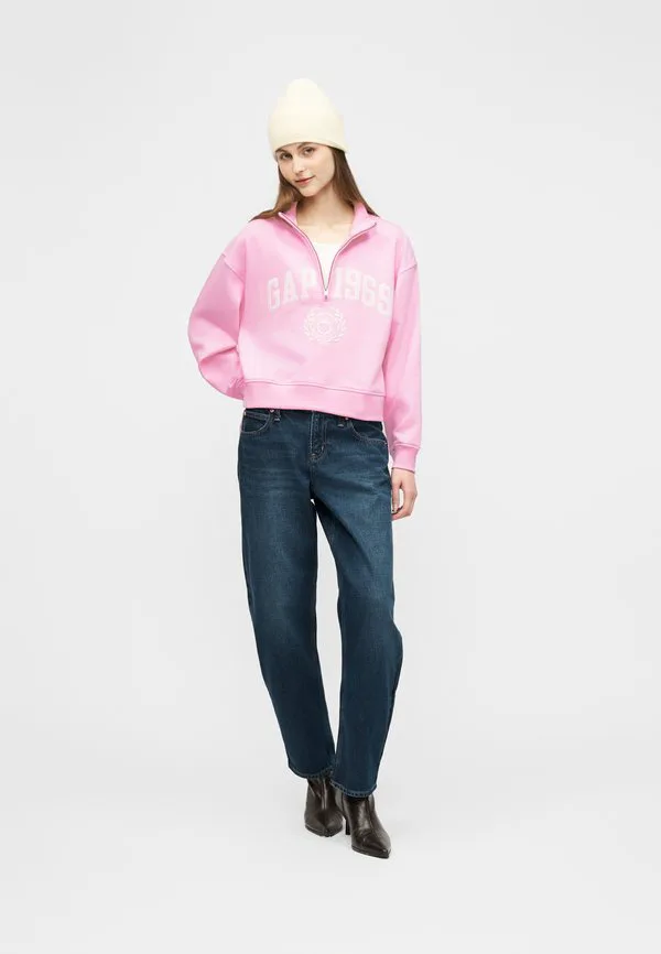 Толстовка logo jan с половинной молнией Gap, Primrose Pink — фото 2
