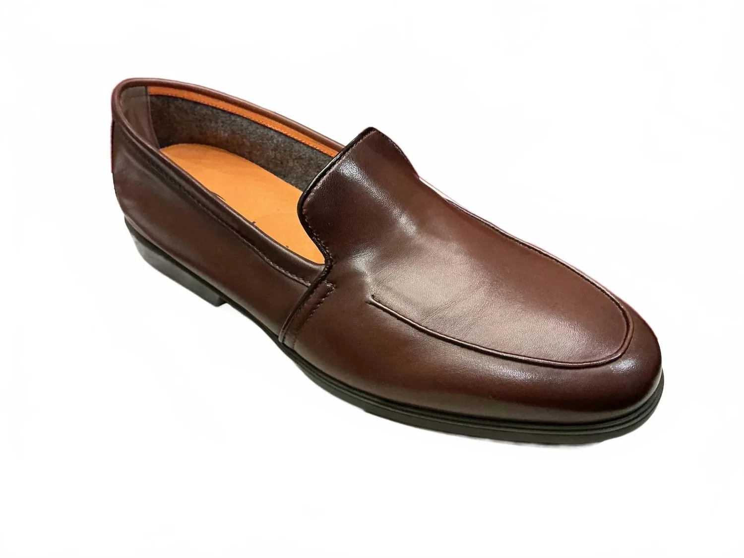 Santoni Мужские лоферы Malibu темно-коричневого цвета — фото 4