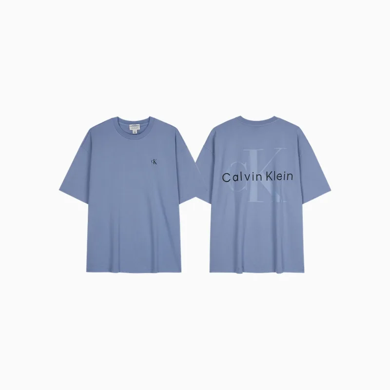 Футболка унисекс с круглым вырезом Calvin Klein, YAF-Moon White — фото 4
