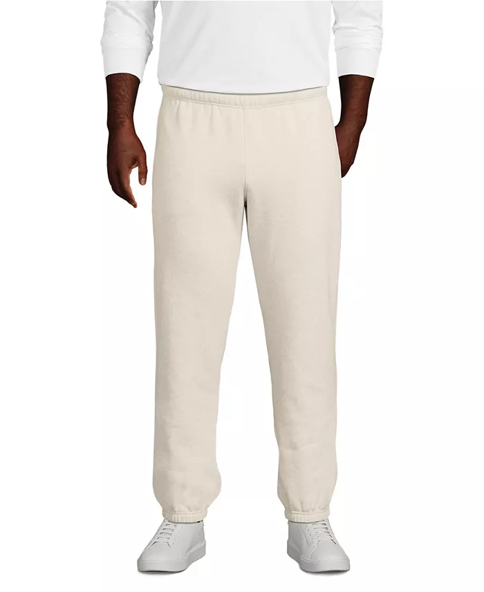 

Брюки-джоггеры Big & Tall Serious Sweats Lands' End, белый