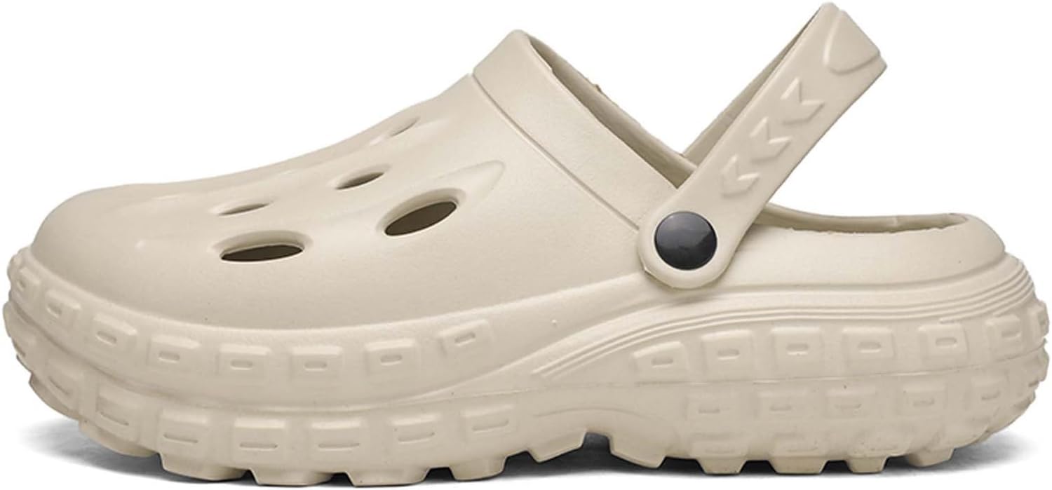 

Мужские и женские садовые сабо, легкие, с поддержкой свода стопы, противоскользящие, для пляжа, улицы и душа Generic, бежевый