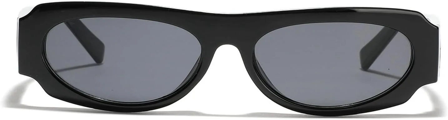 

Солнцезащитные очки Laureles Retro Small Square для женщин и мужчин, модные, многоугольные, красно-синие, в стиле Y2K, женские, с защитой от УФ-излучения UV400, Black