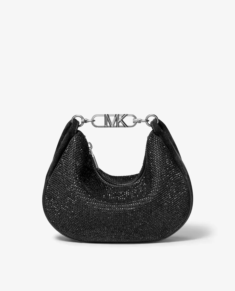 

Замшевая сумка через плечо Kendall с бриллиантами Michael Michael Kors, черный
