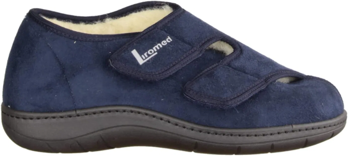 Liromed 476-3010 Navy (Blue) - Закрытые тапочки - Мужская обувь для профилактики диабета, синие — фото 2