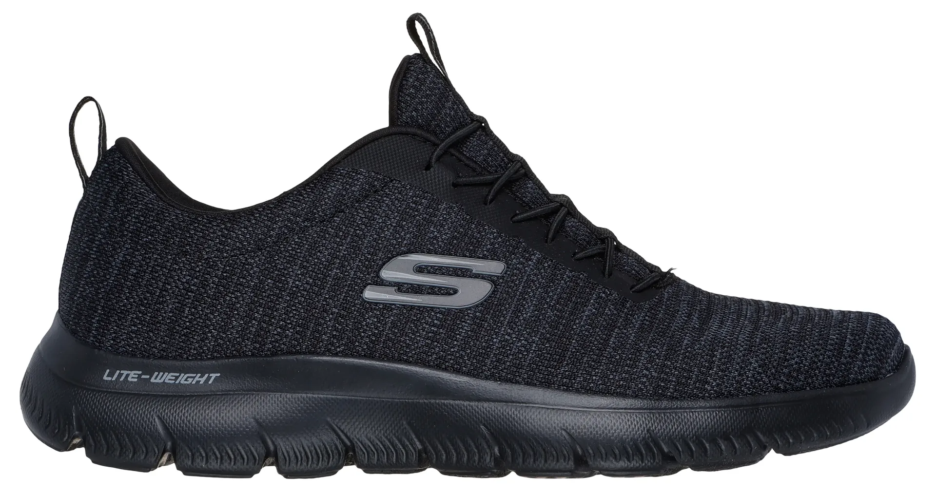 Кроссовки Skechers Slip-On "SUMMITS-", тапочки, повседневная обувь, полуботинки с эластичными шнурками, черный — фото 2