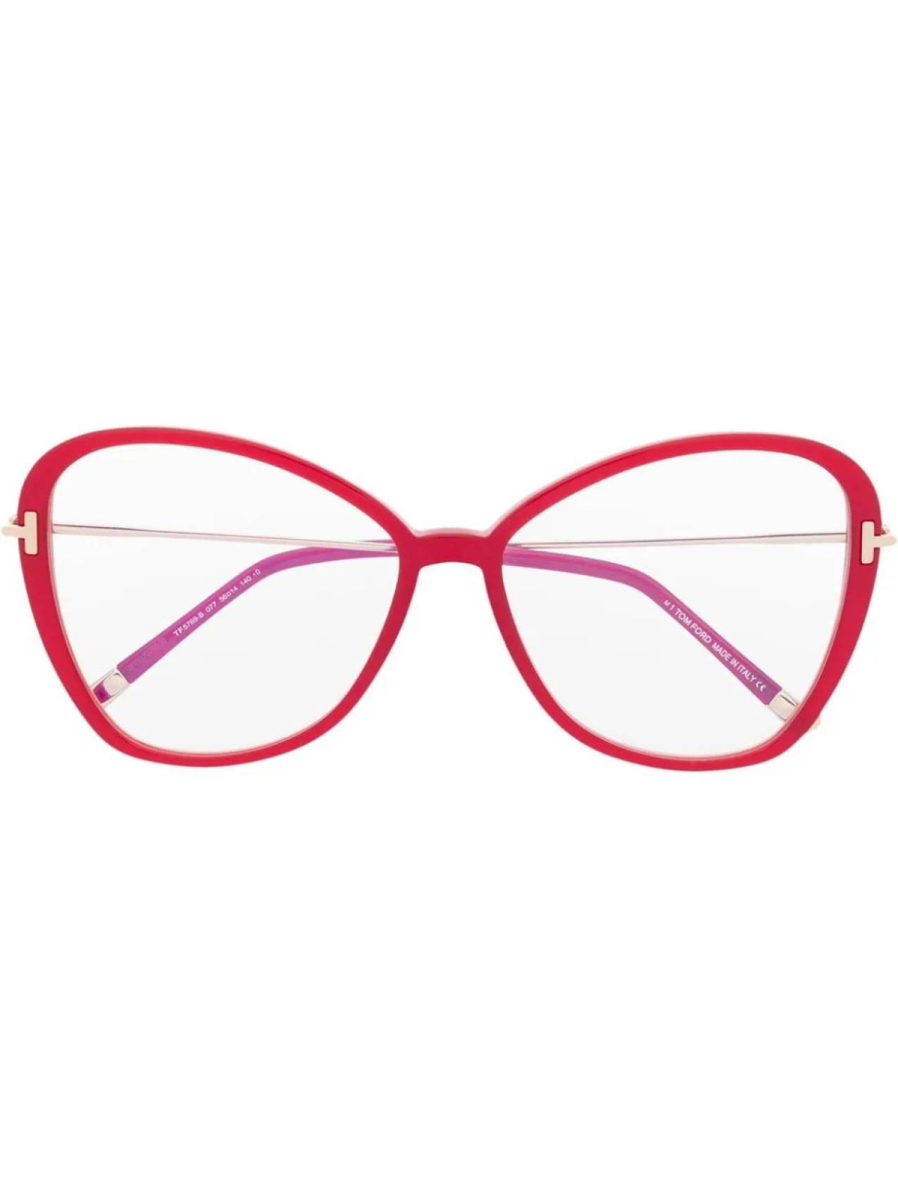

TOM FORD Eyewear очки в массивной оправе, красный