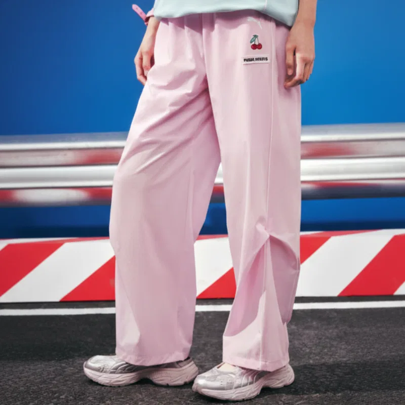 Детские быстросохнущие штаны PUMA Pink — фото 3