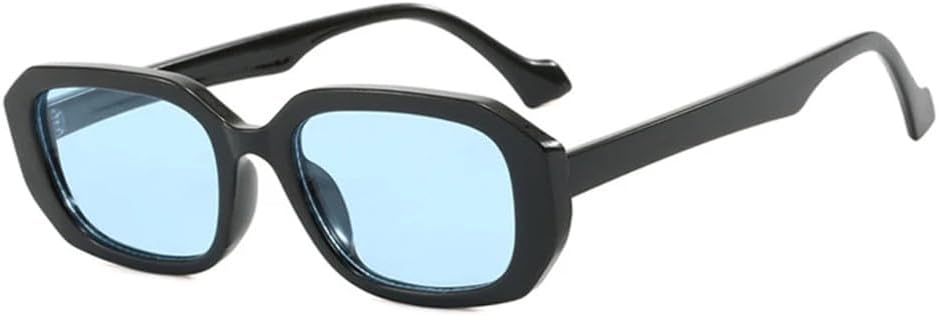 

Солнцезащитные очки в маленькой оправе для женщин, прозрачные, с градиентным затемнением, с защитой от УФ-излучения UV400, для мужчин, для занятий спортом на открытом воздухе, бега и езды generic, Black Blue