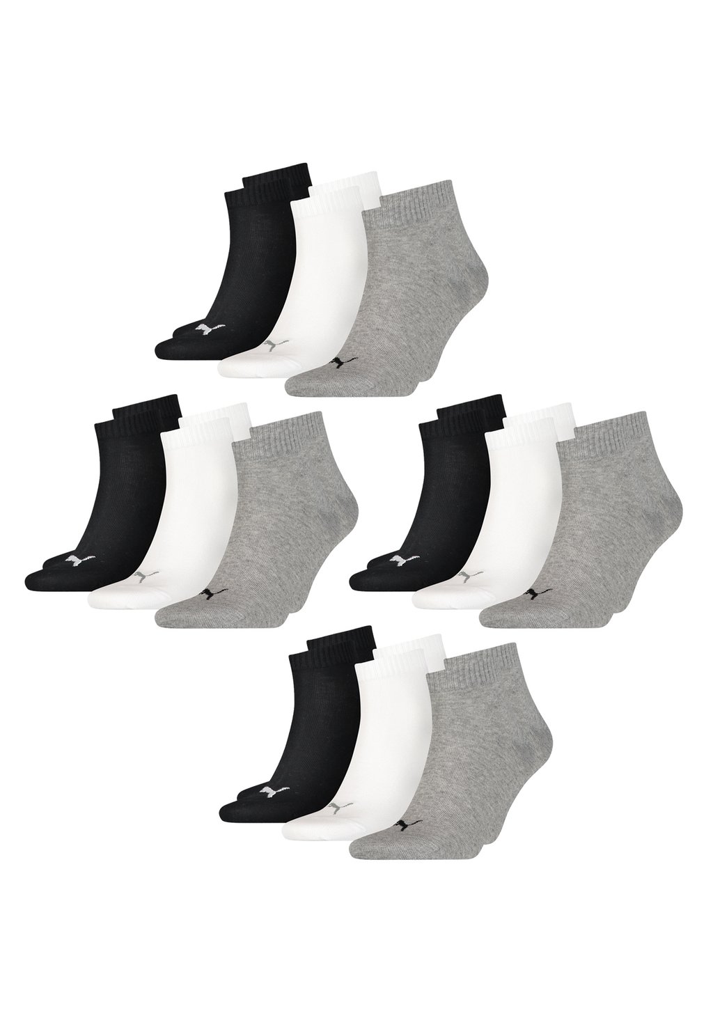 

Носки QUARTER 12ER PACK Puma, темно-серый