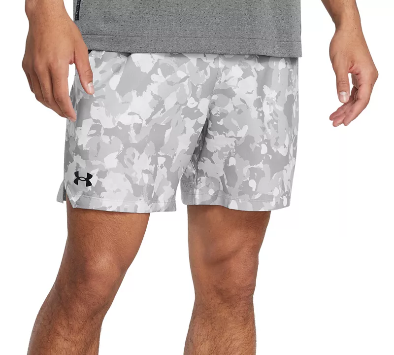 

Мужские тканые шорты Under Armour Vanish шириной 6 дюймов с принтом, цвет Mod Gray/Mod Gray