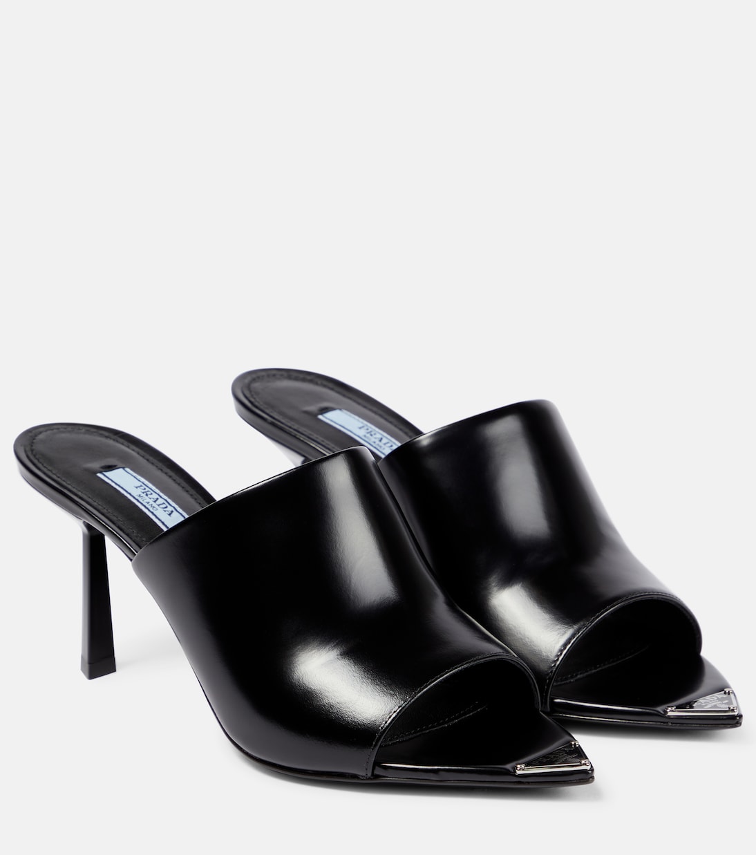 Замшевые сандалии Prada, черный