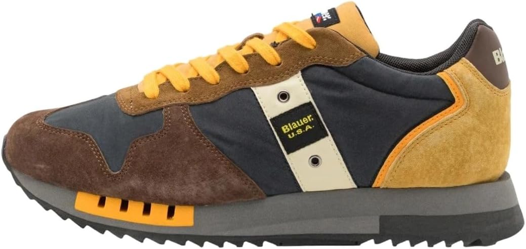 

Кроссовки Blauer Queens U24BU11 F3QUEENS01 из коричневой замши / серой ткани