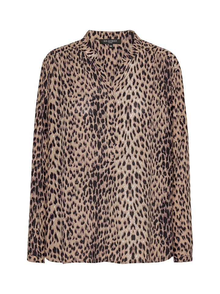 

Ilse Jacobsen Блузка светло-коричневого/черного цвета