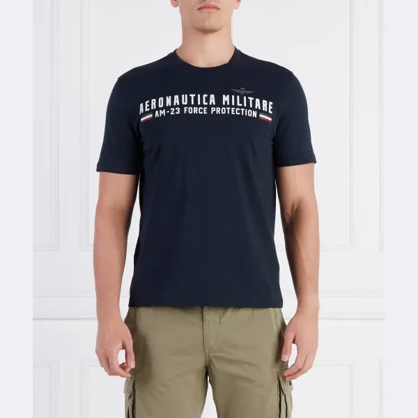 

Футболка стандартного кроя Aeronautica Militare, синий