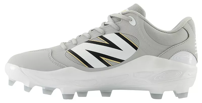 Мужские литые бейсбольные бутсы New Balance Fresh Foam X 3000 V7, серый/белый — фото 3