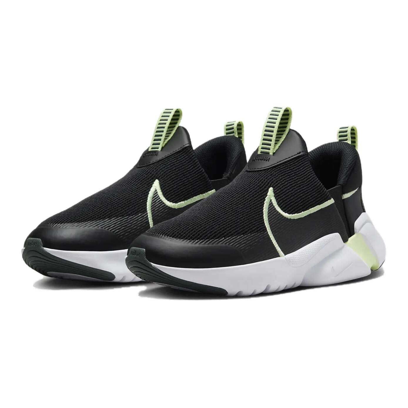 Кроссовки Flex Plus 2 Kids GS Low-top Black/green Nike, черный/зеленый — фото 3