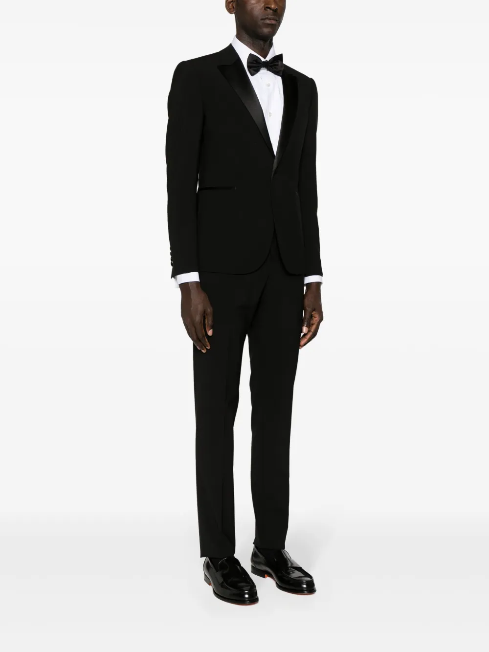 Костюм с однобортным пиджаком EMPORIO ARMANI, черный — фото 3