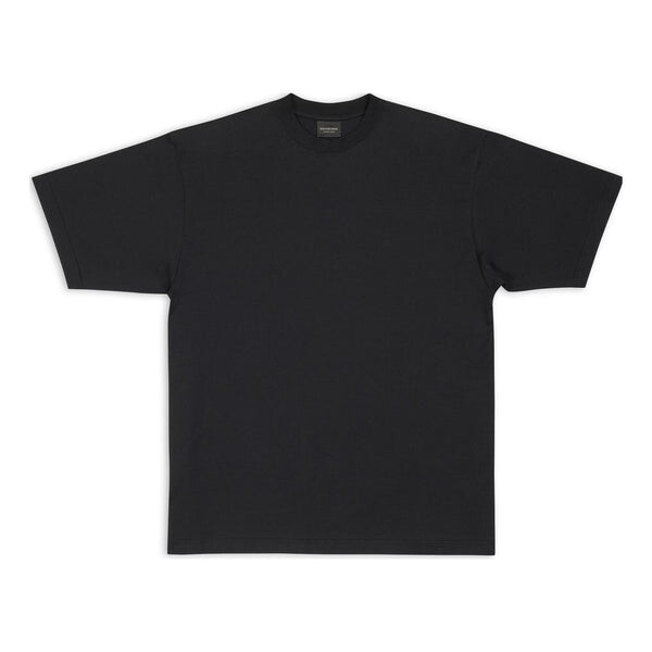 

Футболка care label t-shirt medium fit 'black' Balenciaga, черный
