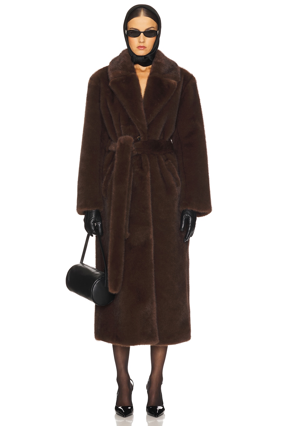 

Darelle darelle макси-пальто из искусственного меха Lamarque, walnut