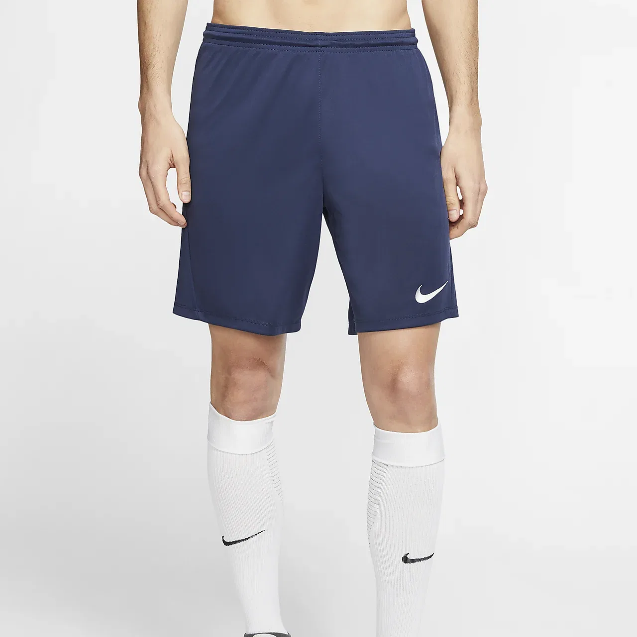 Шорты футбольные мужские синие, прямого кроя, средней посадки Nike, Blue — фото 4