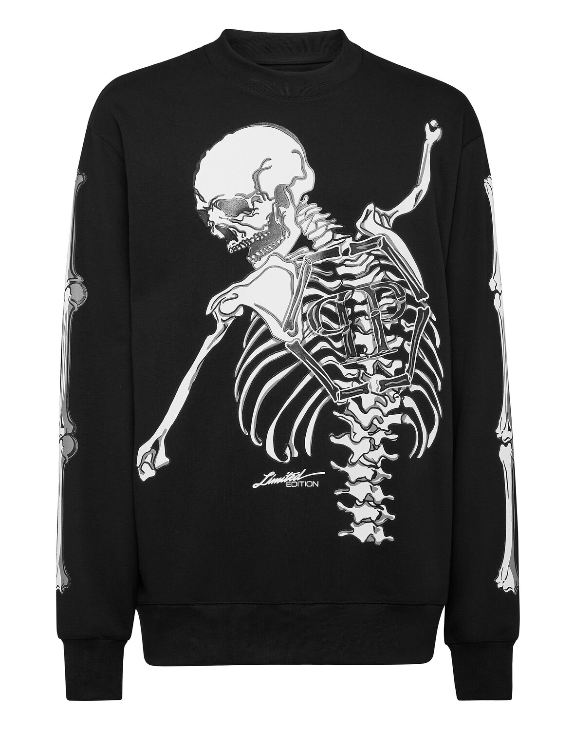 

Толстовка LS Скелет Philipp Plein, цвет Black / White