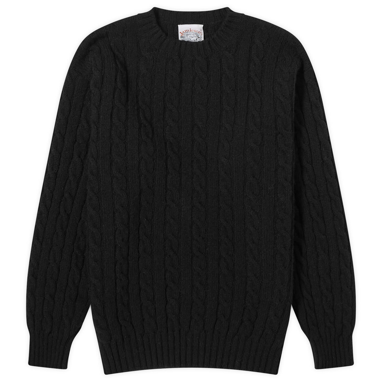 

Свитер Jamieson'S Of Shetland Cable Crew Knit, черный
