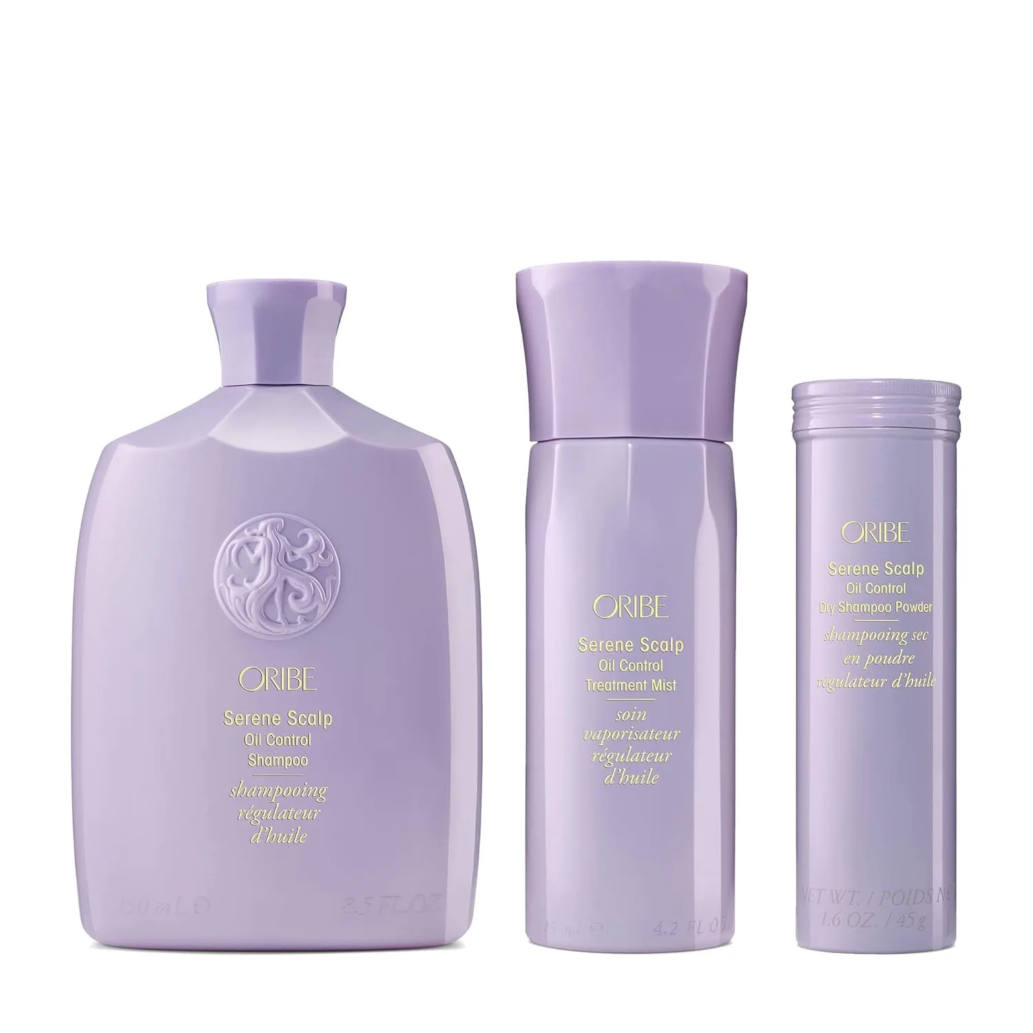 Шампунь Oribe Serene для контроля жирности кожи головы Набор шампунь, лечение и сухой шампунь