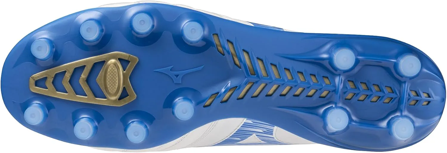 Футбольные бутсы Mizuno Men's Morelia Neo IV Beta Elite, белый/синий — фото 2